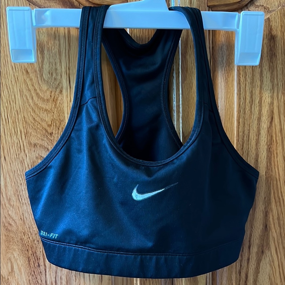 Nike Black Sports Bra with Racerback Design